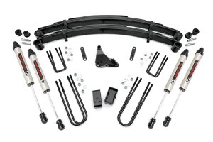 Ford F-350 Super Duty Suspension Lift Kit - Front + Rear - Rough Country - 4 Inch Lift Kit | Rear Blocks | V2 - '99-'04 Ford F-350 Super Duty Suspension Lift Kit - Front + Rear - Rough Country - 4 Inch Lift Kit | Rear Blocks | V2 - '99-'04